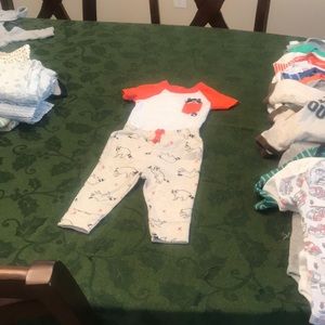 Baby bout outfit/ raccoon